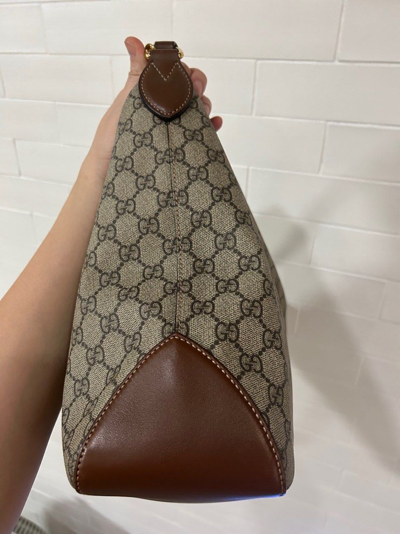Gucci supreme hobo bag with chain Luxury Bags Wallets on Carousell