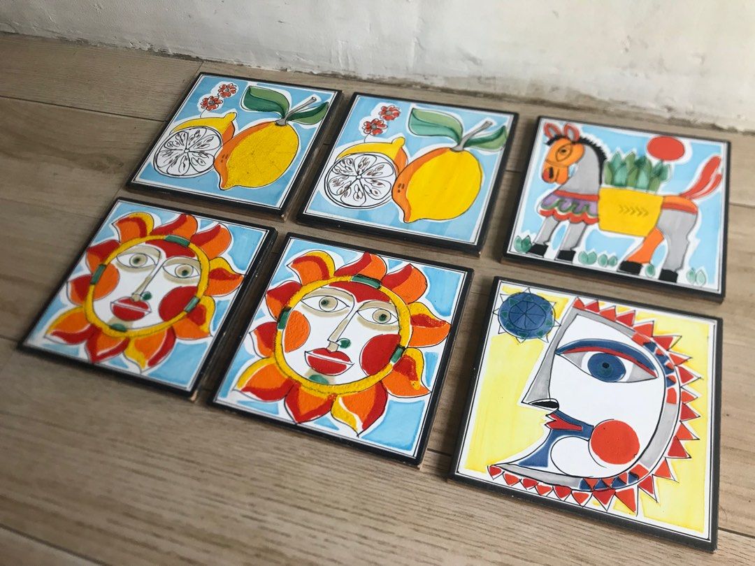 Handmade decortive tile italy (Category: Wall Decor) located in Plaridel. Submitted by collectorscamp (Listing ID 1315528408, Image 2). Description: Handmade decorative tiles Made in Italy 6pcs for 2,800.