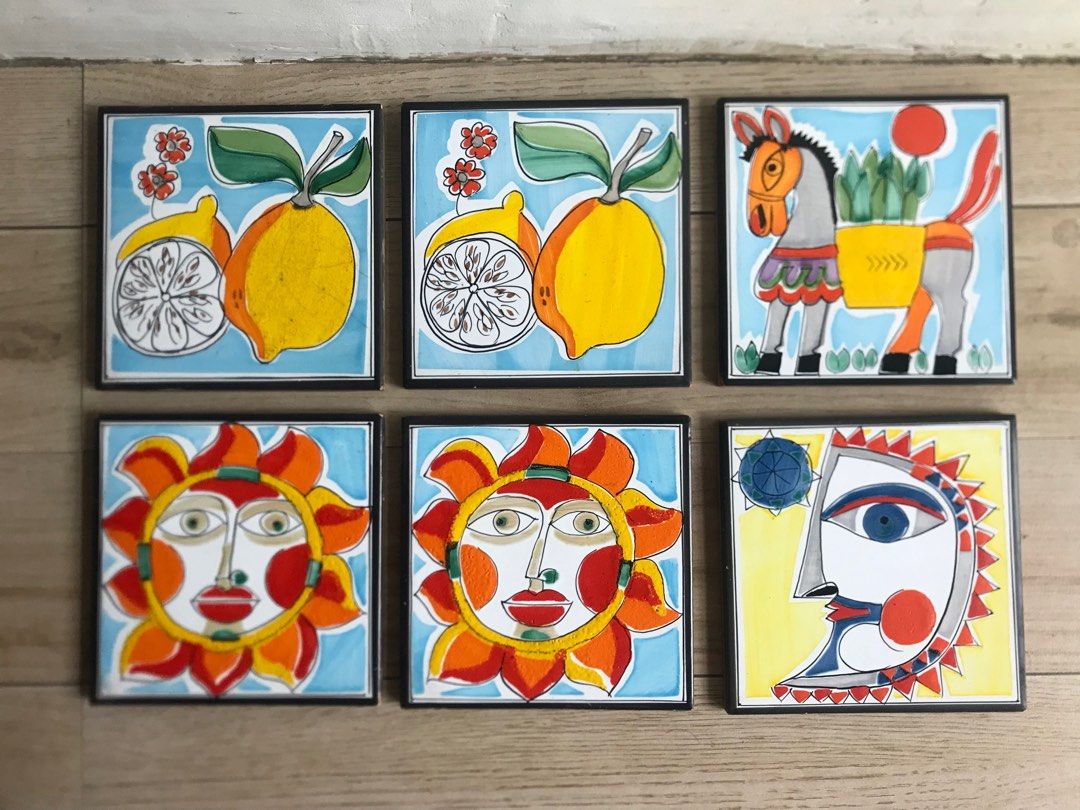 Handmade decortive tile italy (Category: Wall Decor) located in Plaridel. Submitted by collectorscamp (Listing ID 1315528408, Image 1). Description: Handmade decorative tiles Made in Italy 6pcs for 2,800.