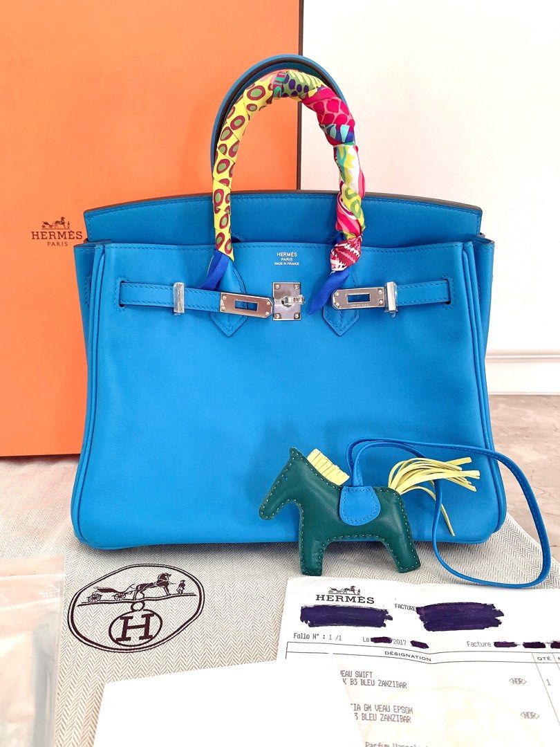 Blue zanzibar birkin online