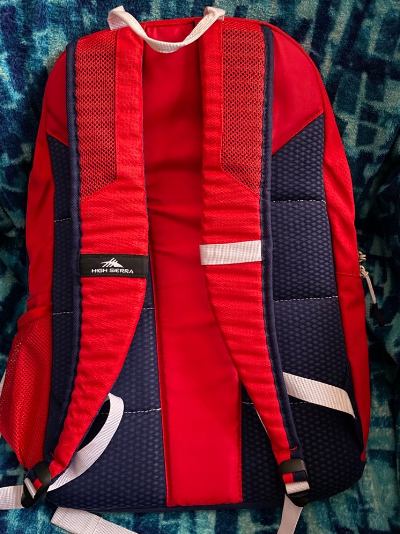 High Sierra Blaise Backpack Crimson True Navy White Men s Fashion Bags Backpacks on Carousell
