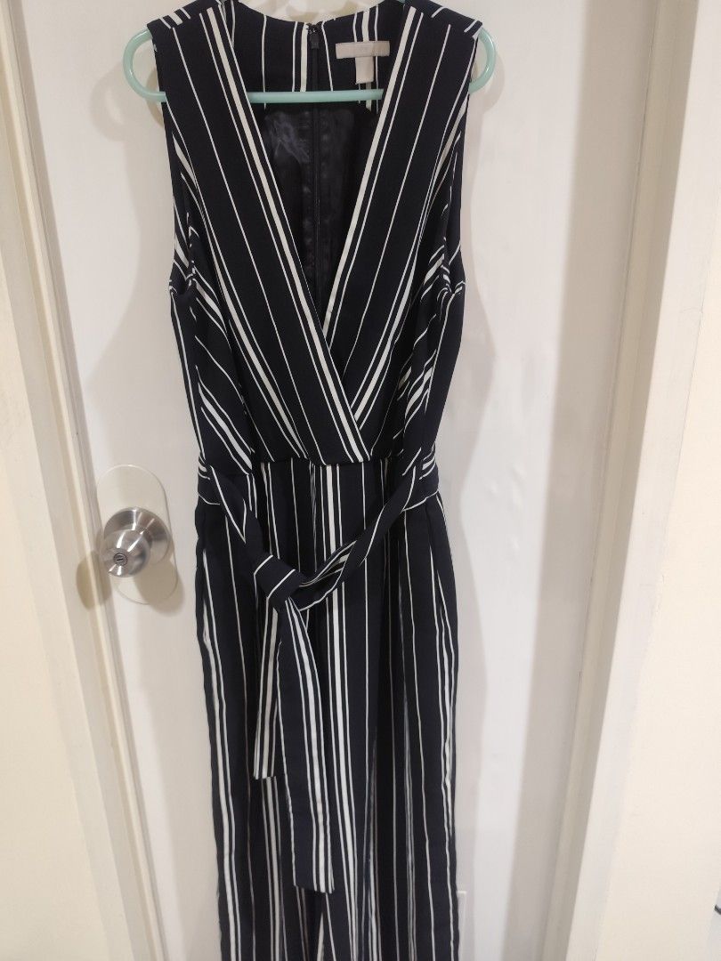 H&m jumpsuit striped deals
