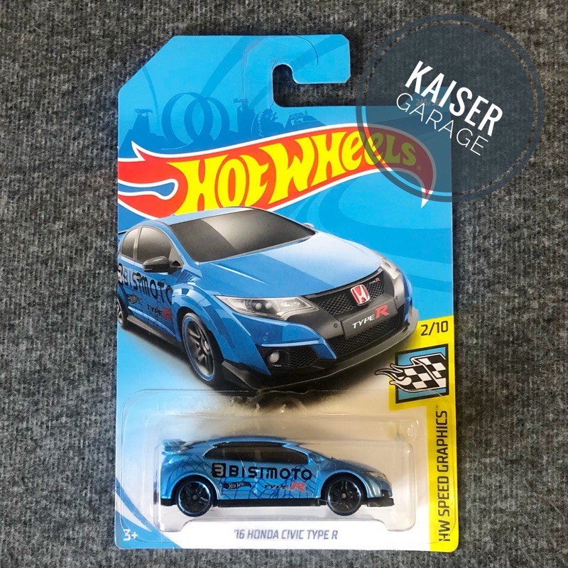 Hot Wheels 16 Honda Civic Type R BISIMOTO Blue Hobbies Toys Toys Games on Carousell