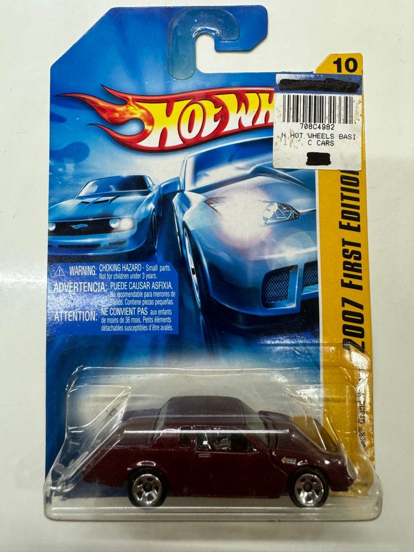 Hotwheels 2007 First Editions Buick Grand National Maroon Hobbies Toys Toys Games on Carousell