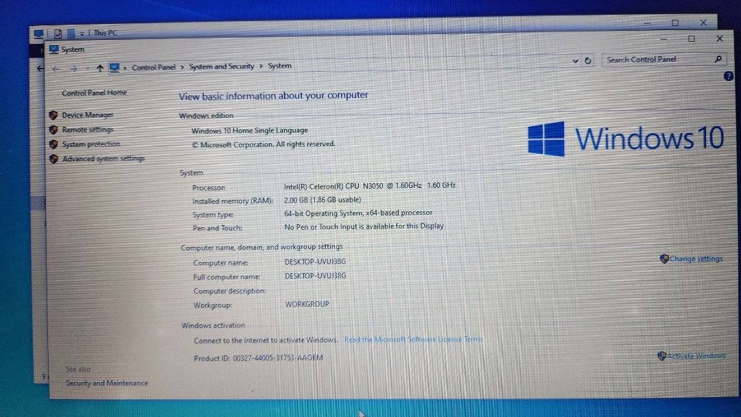 HP Laptop (working but slow) (Category: Laptops & Notebooks) located in Pasig City. Submitted by a___00 (Listing ID 1315575880, Image 3). Description: HP Laptop, specs are in the photos. Issues on the monitor are also shown on the pictures. On the keyboard, the keys B, N, and = are not working (probably just needs cleaning). Charger is also included. Battery is also still okay..