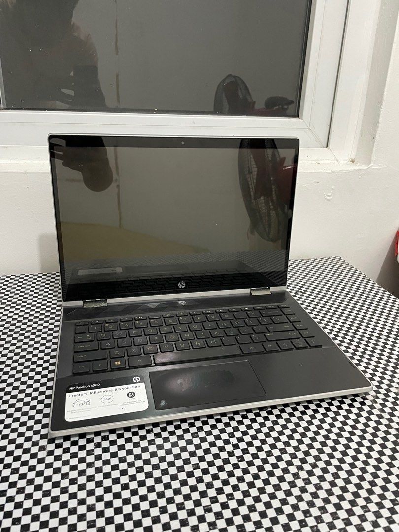 Hp Pavillion x360 (Category: Laptops & Notebooks) located in Caloocan City. Submitted by lexsamuelgaud65-80152 (Listing ID 1315648088, Image 2). Description: Hp Pavillion x360 touchscreen Specs: Intel core i3 8th gen 8gb ram Honest issues: Scratches sa touchpad and W key is loose but all working .