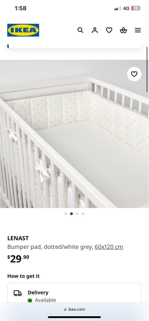 Ikea bumper cot new arrivals