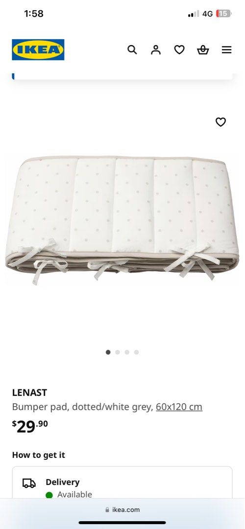 Ikea Lenast Bumper Pad White Crib Bumper Ikea Lenast Bumper Pad