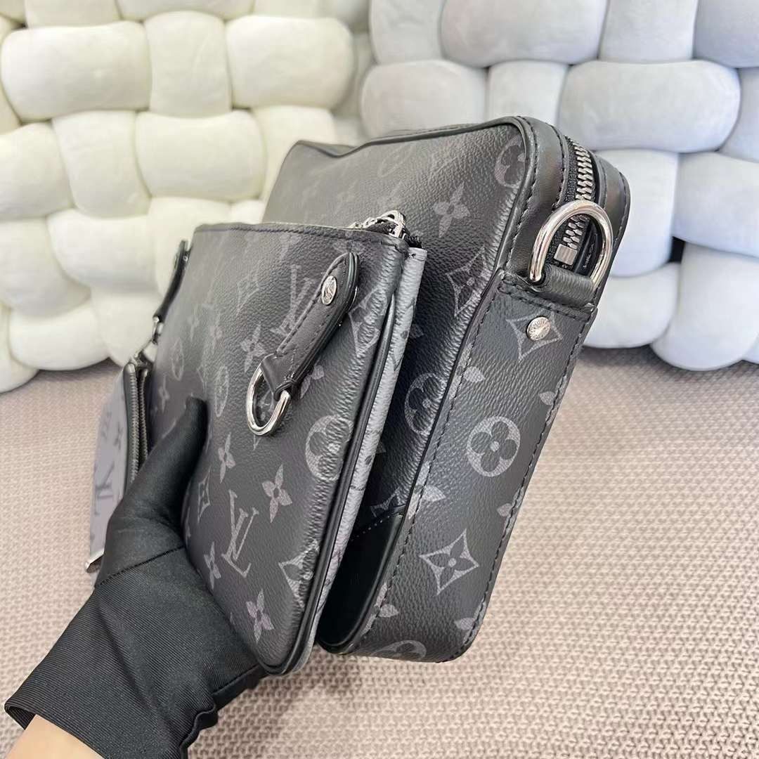 Louis Vuitton Trio Messenger Monogram Eclipse Reverse Men s Fashion Bags Sling Bags on Carousell