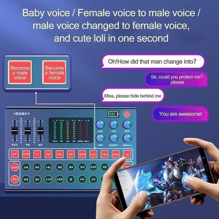 M9 soundcard (Category: Soundbars, Speakers & Amplifiers) located in Manila. Submitted by minidivisoria (Listing ID 1315528131, Image 2). Description: M9 soundcard✅‼️ reseller 1200php👌✅‼️ 10 Mode Selection ✅‼️ With Primal Sound ✅‼️ With Electronic Sound✅‼️ With Recording Studio✅‼️ With Smart Noise Canceling ✅✅ Widely Compatible With Major Devices ✅‼️ Support; Window/Ios /Android Mobile Phone 📱 Computer & Tablet ✅✅ open for cod delivery 🚚 Aroun