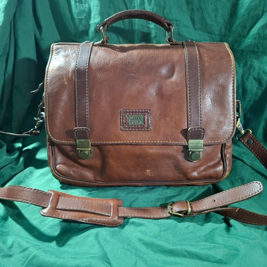 Marco Polo Vintage Briefcase Messenger Bag Men s Fashion Bags Briefcases on Carousell