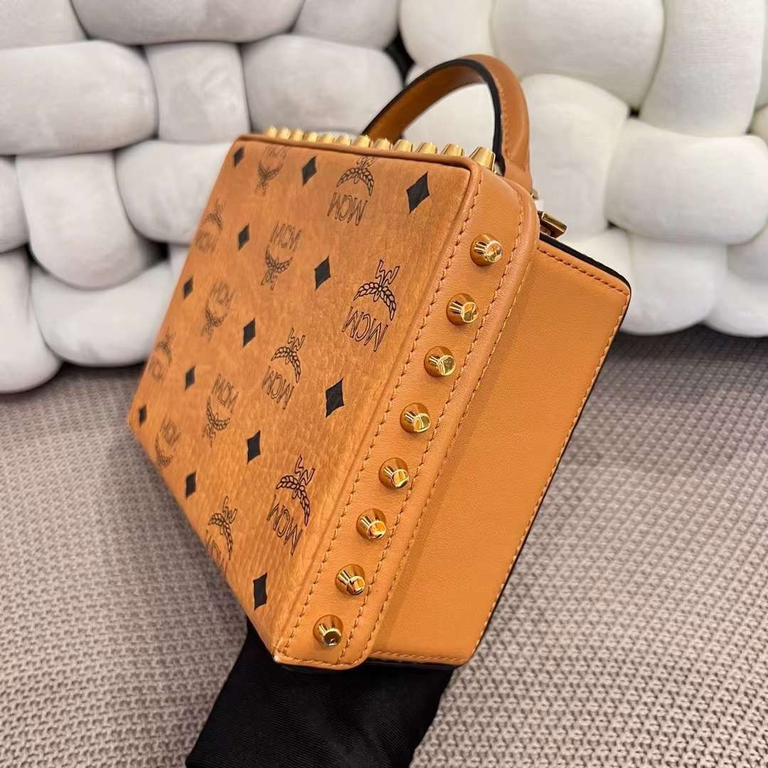 MCM Visetos Berlin Box Bag MCM Visetos Berlin Box Bag Women s Fashion Bags Wallets Cross body Bags on Carousell