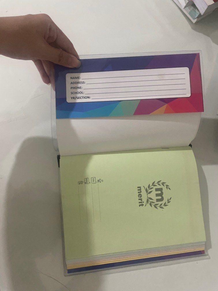 Merit binder notebook for diary/school (Category: Stationery & School Supplies) located in Manila. Submitted by kzisdeclutter (Listing ID 1315691915, Image 2). Description: Rfs: Declutter.