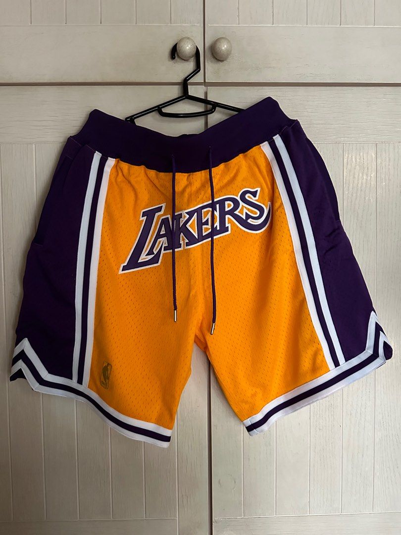 MITCHELL NESS NBA JUST DON SHORTS LOS ANGELES LAKERS 1996 97 Lebron James