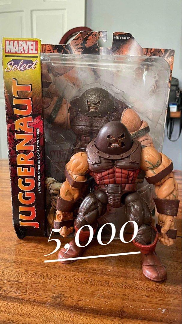 MS Juggernaut and TB Juggernaut (Category: Figurines & Statues) located in Mandaluyong City. Submitted by deusvox (Listing ID 1315533610, Image 1). Description: Marvel Select Juggernaut Toybiz Juggernaut - 1 thumb missing ₱5,000 + shipping No COD, No Meetups - I'm in capiz rfs : switch hobbies.