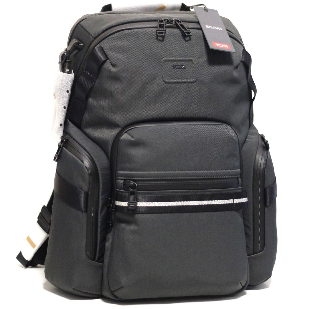 New Tumi 232793IRN Alpha Bravo Navigation Expandable Backpack Iron Colorway brief pack 17 laptop bag 15 briefcase pilot flight bag lawyer s bag banker s bag Men s Fashion Bags Backpacks on Carousell