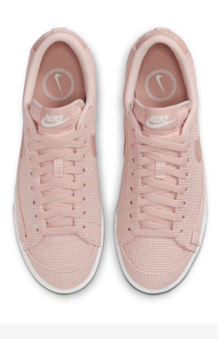 Nike Womens Blazer Low Platform Essential Pink Oxford Woven Sneakers Women s Fashion Footwear Sneakers on Carousell