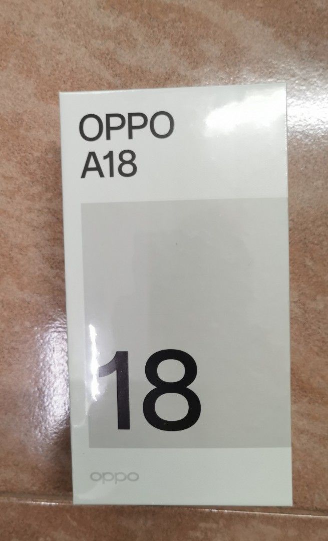 OPPO A18 (Category: OPPO) located in Makati City. Submitted by melissa12345 (Listing ID 1315499482, Image 2). Description: 👉Read me 1st 📍Brand new 💯 📍Items on hand ❌ No COD 🏦 MOP bpi/bdo/GCash 📍No return no exchange 📍Payment 1st before delivery 💰Cashless transaction at this moment..