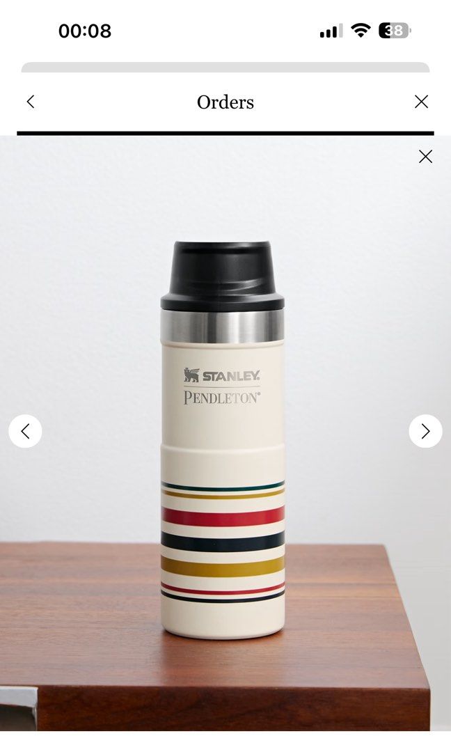 PENDLETON Stanley® Trigger-Action Striped Stainless Steel Travel