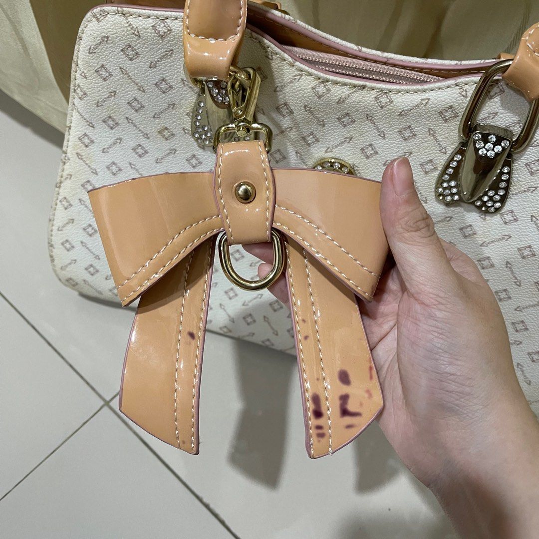 PINK WOMEN HAND BAG WEILI POLO