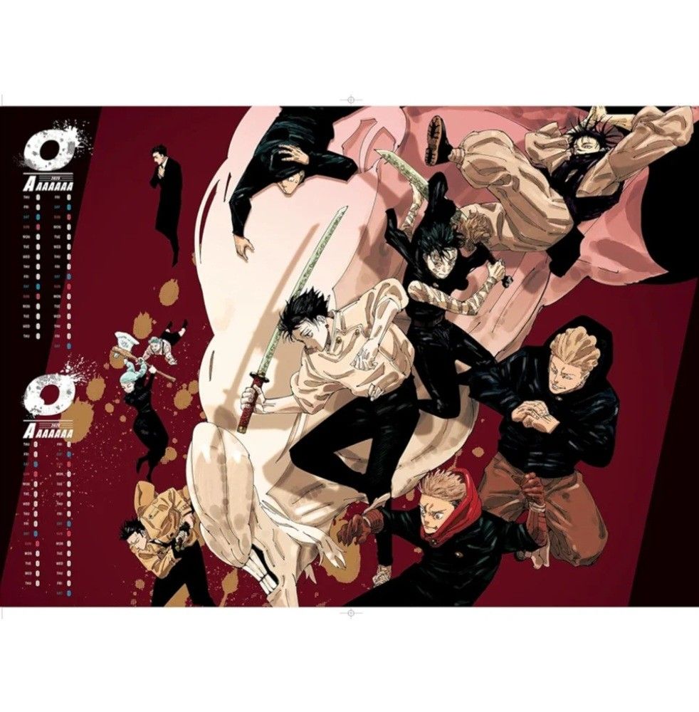 [Preorder PO] Jujutsu Kaisen jjk/ One piece 2025 comic calendar gojo