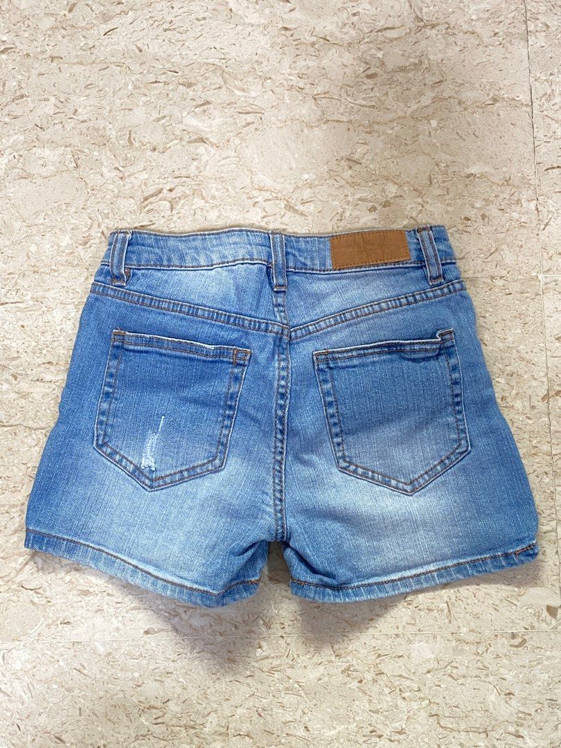 Pull bear denim shorts, Babies Kids, Babies Kids Fashion on