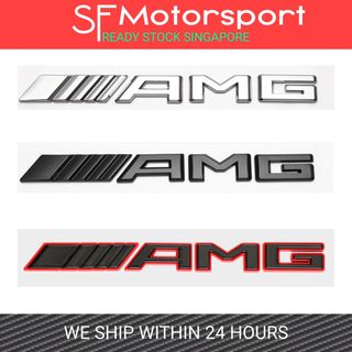 Logo Jantes Audi Autocollant Logo AMG Édition 3D Métal Noir - 10 Cm X 1,7 Cm - Pour Personnaliser Votre Voiture AMG Volant - Foto 10
