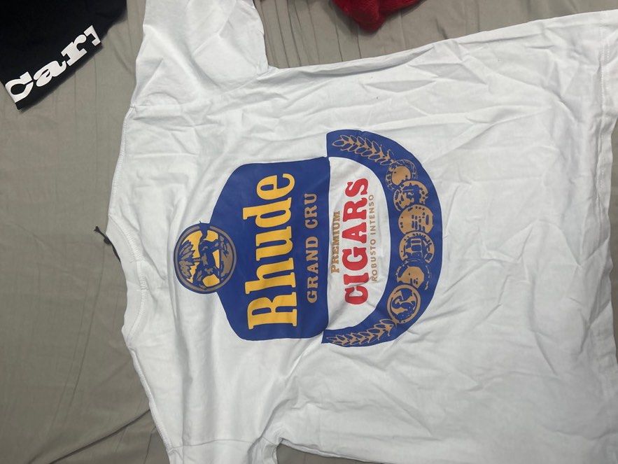 Rhude T Shirt (Category: Tshirts & Polo Shirts ) located in Bacoor. Submitted by daniel2128 (Listing ID 1315682946, Image 2). Description: Brand Rhude Size Large- Medium No stains or dirt Brand new .