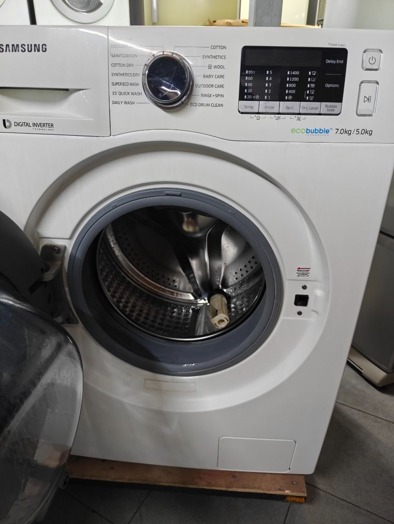 Samsung 7kg washer & 5kg dryer wd70j5410aw on sale