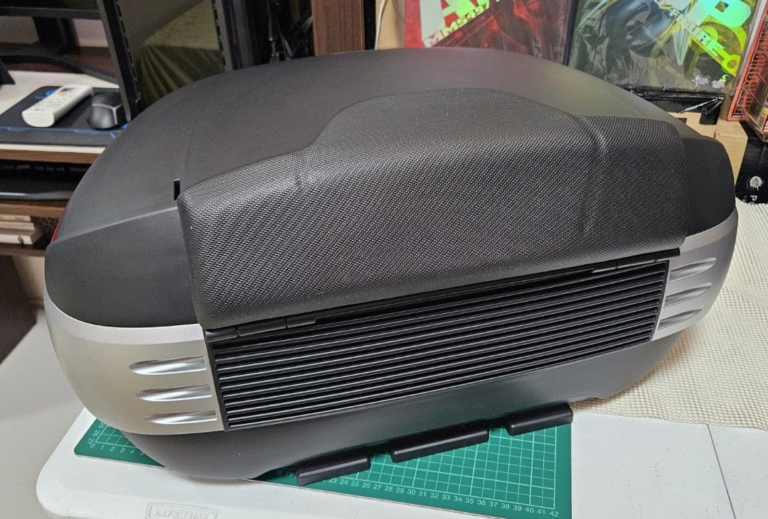 Shad SH50 Motorcycle Top Box (Category: Other Motorcycles Parts and Accessories) located in Quezon City. Submitted by simatar1 (Listing ID 1315591732, Image 3). Description: For sale: Brandnew, unused Original and authentic Shad SH5O Top Box (50 liters) P15k Complete, includes: 2 keys Mount screws Mounting plate User guide Features: -Capacity for 2 Full Face helmets. -Backrest included! ($53 Value). -Maximum Load: 17.6 lb. -Color Changing System.