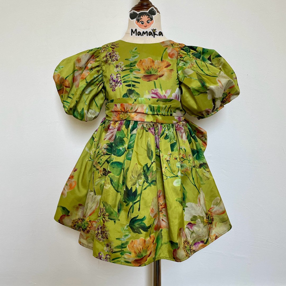 Taffeta olive green, Babies & Kids, Babies & Kids Fashion on Carousell