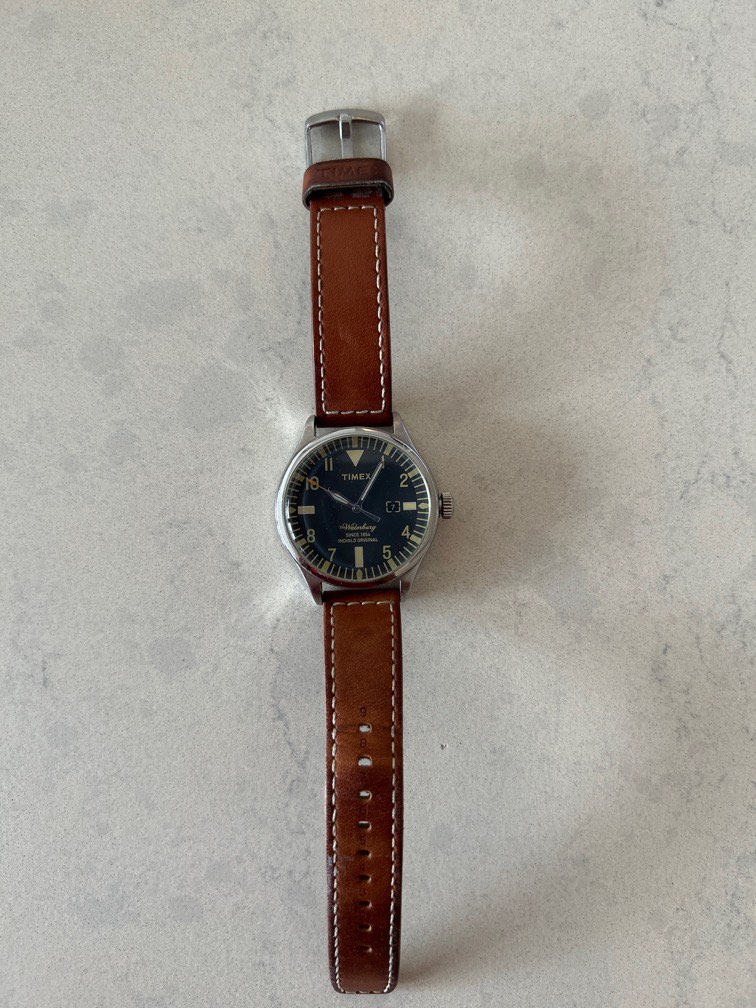 Timex the Waterbury Red Wing Leather Men s Fashion Watches Accessories Watches on Carousell