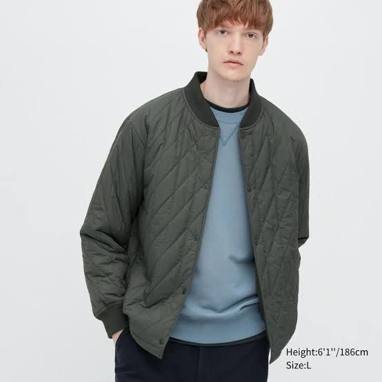 UNIQLO HEATTECH WARM PADDED JACKET OLIVE