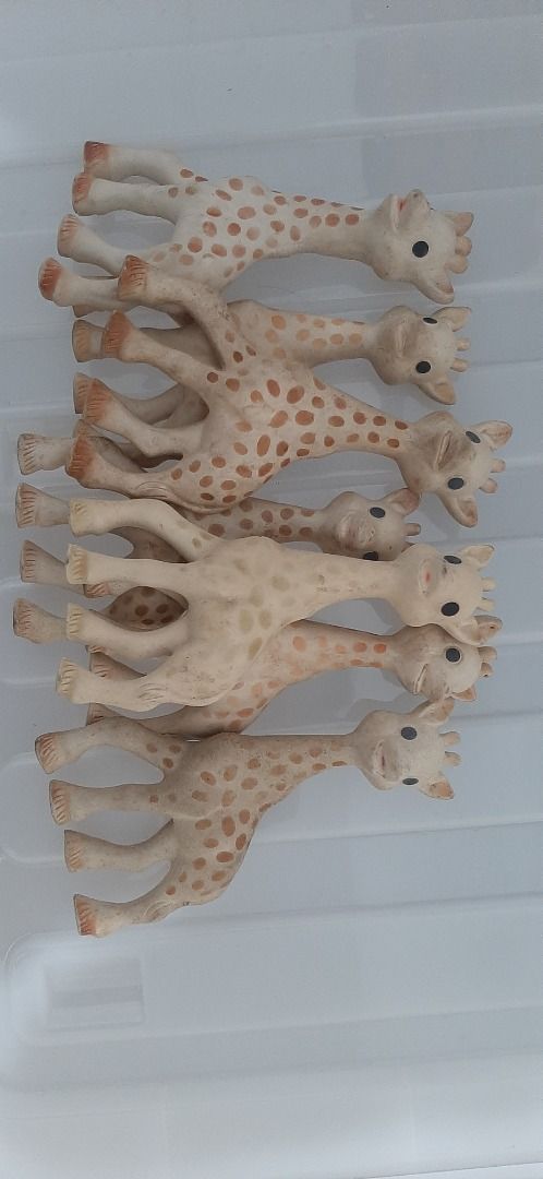 6pcs squeezy toy giraffe (Category: Infant Playtime) located in Mendez-Nunez. Submitted by dollforless (Listing ID 1315702724, Image 2). Description: Needs cleaning .