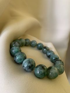 綠烏雞手串 天然緬甸a貨翡翠64194754583299110