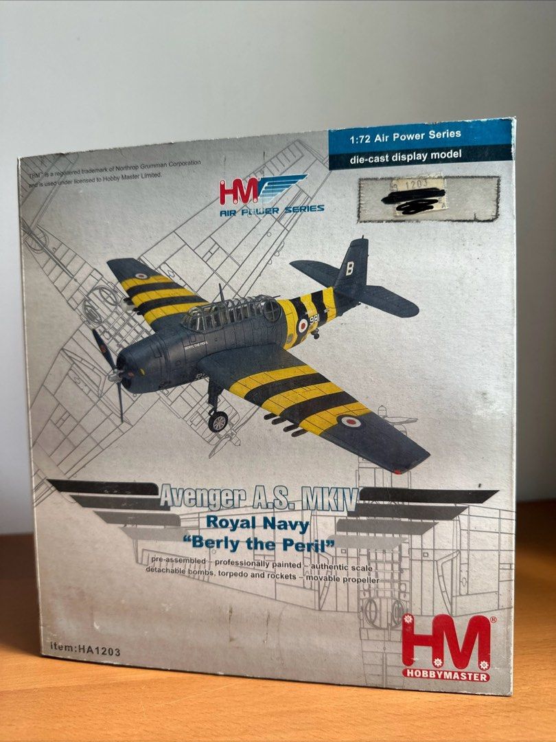 未使用】HOBBY MASTER 1/72 Avenger 取り混ぜ A.S MKIV