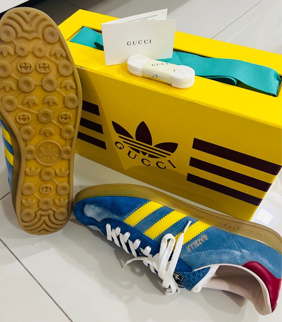 adidas gazelle silver green womens Adidas x Gucci Gazelle 