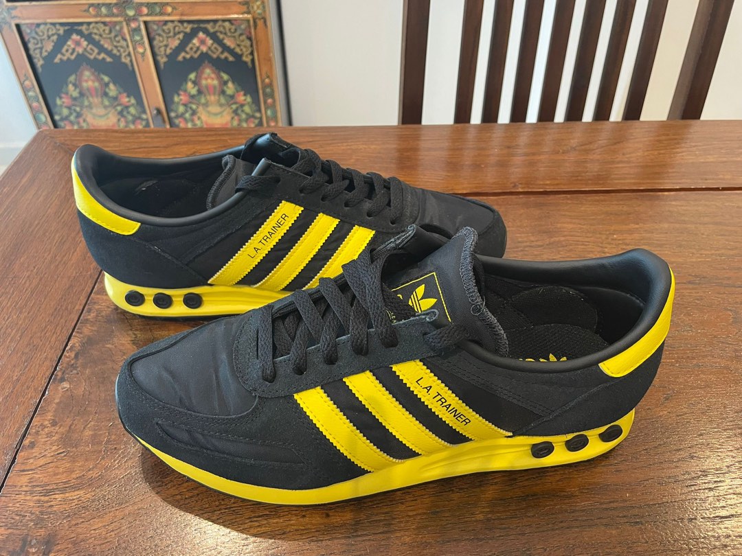 La trainer blue yellow clearance