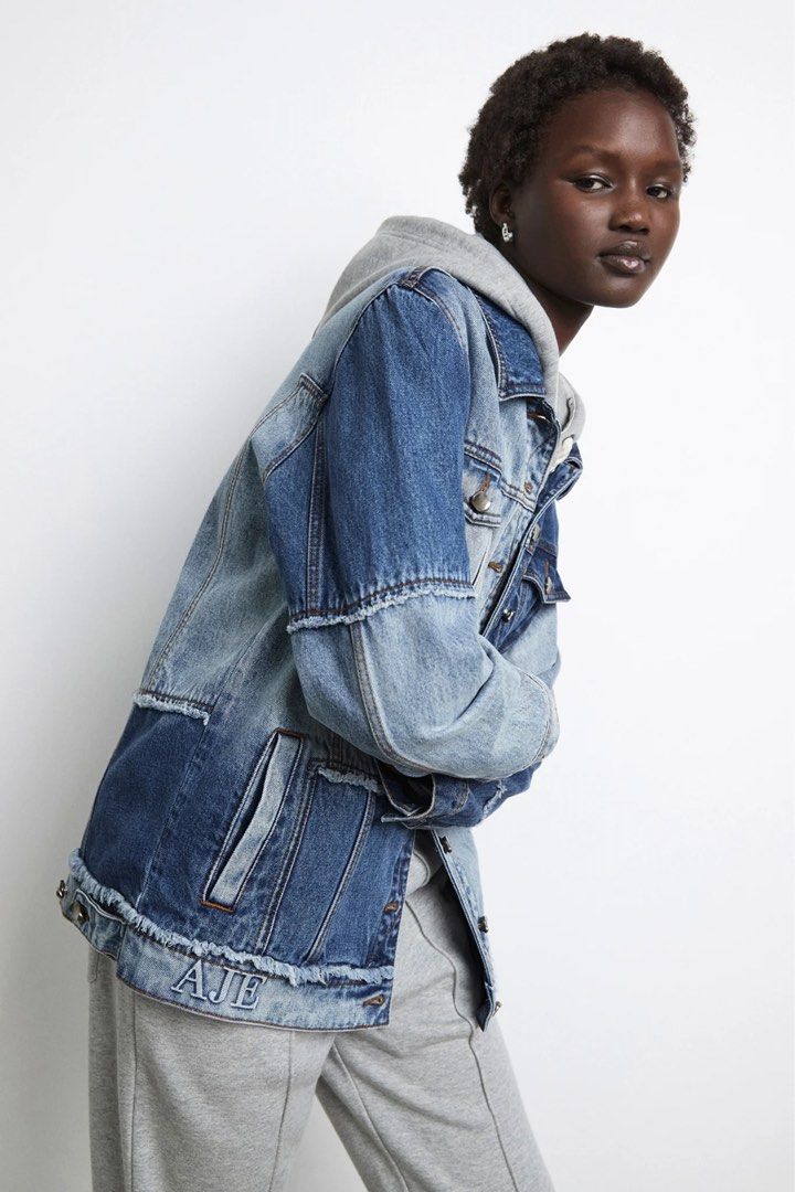 Aje Freecycle Denim Jacket, Women's Fashion, Coats, Jackets and Outerwear  on Carousell