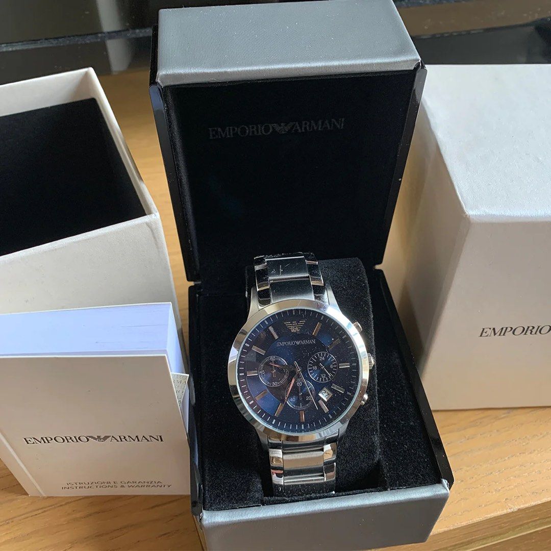 Emporio armani men's chronograph watch ar2448 clearance
