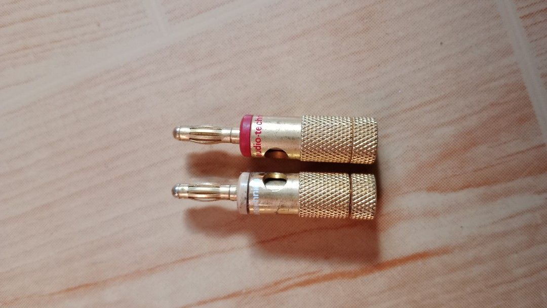Audio-Technica Banana Plug Male connector (Category: Other Audio Equipment) located in Bulacan. Submitted by Shoppe.Ups (Listing ID 1315701467, Image 1). Description: what you see is what you get meetups: guiguinto plaridel bulacan - sh0pee checkout *(Payment First) - LBC COP/COD *(payment first for shipping fee only) -toktok / lalamove *mop: via gcash pm for interested.