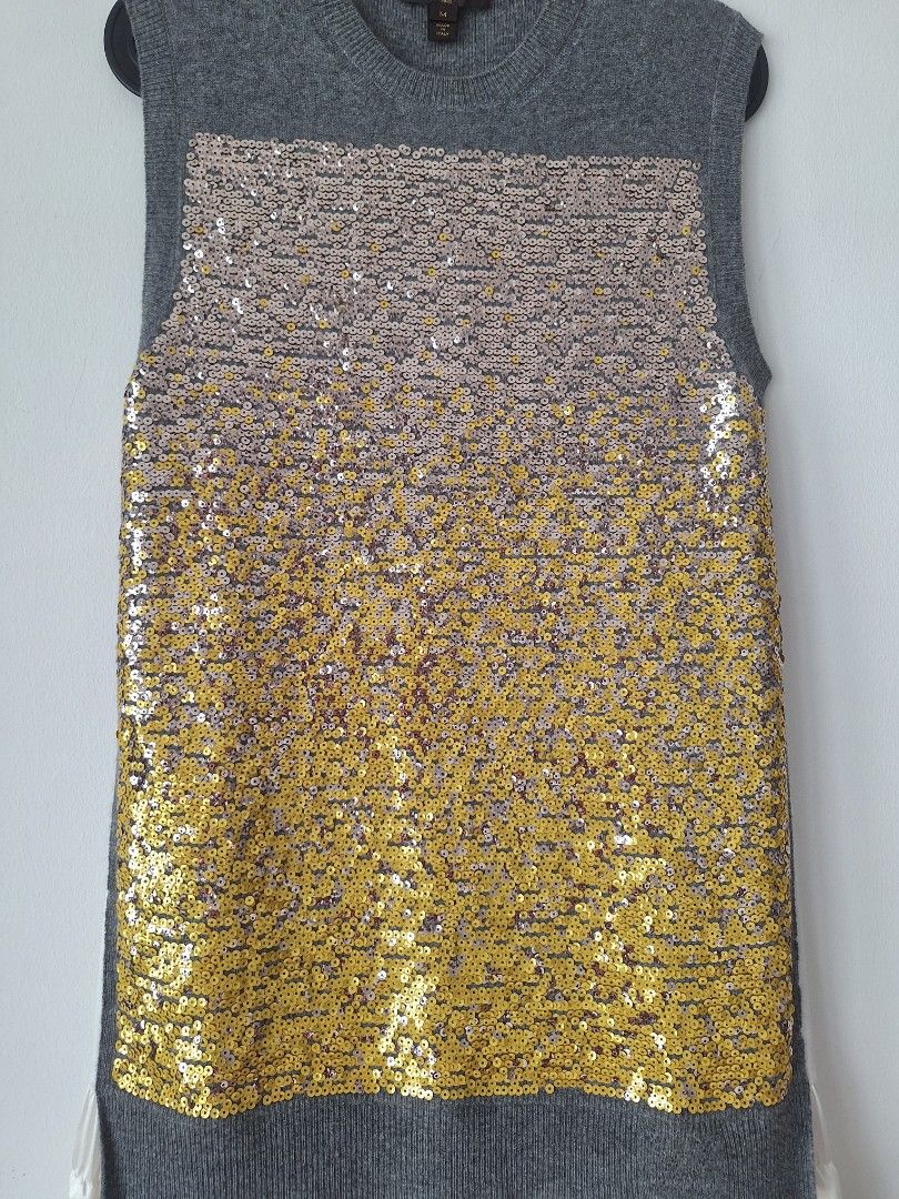 Authentic Louis Vuitton Sequin Wool Dress Luxury Apparel on Carousell