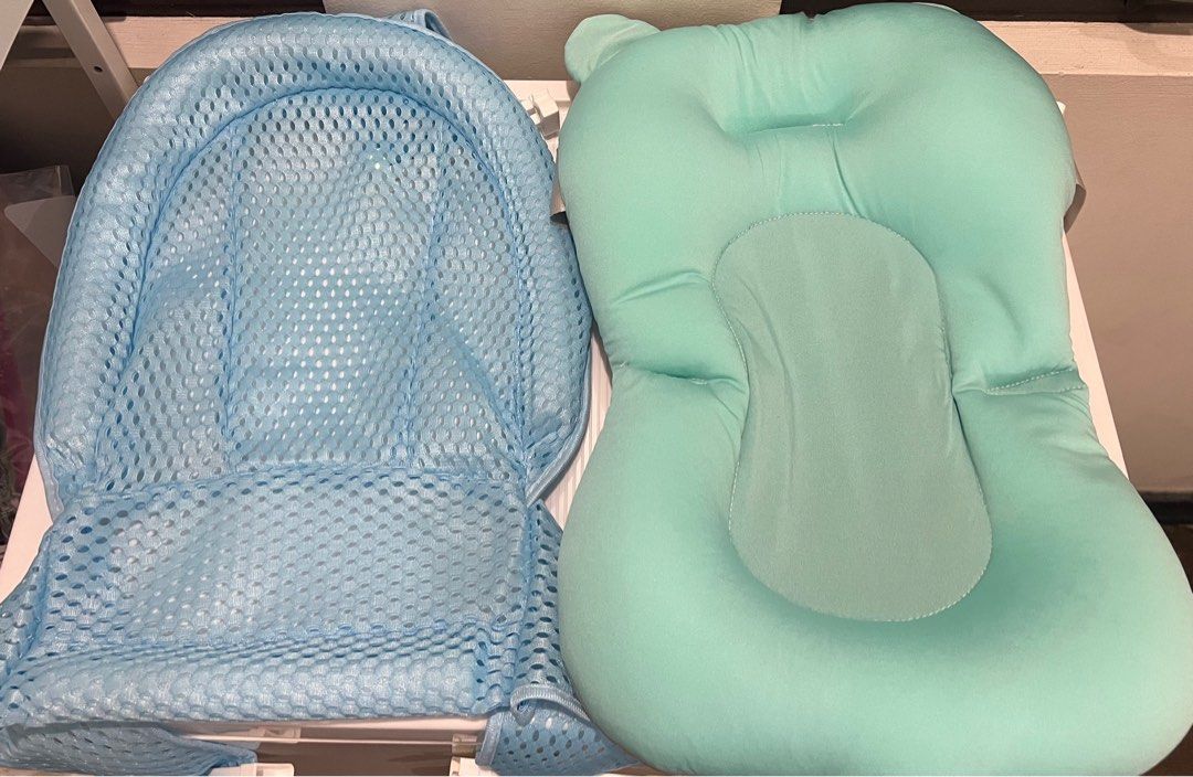 Baby Bath Adjustable Seat Net and Cushion (Category: Other Baby Bathing & Changing Needs) located in Quezon City. Submitted by thegoodstuff_ph (Listing ID 1315861448, Image 2). Description: Good as new Php 200 for 2.