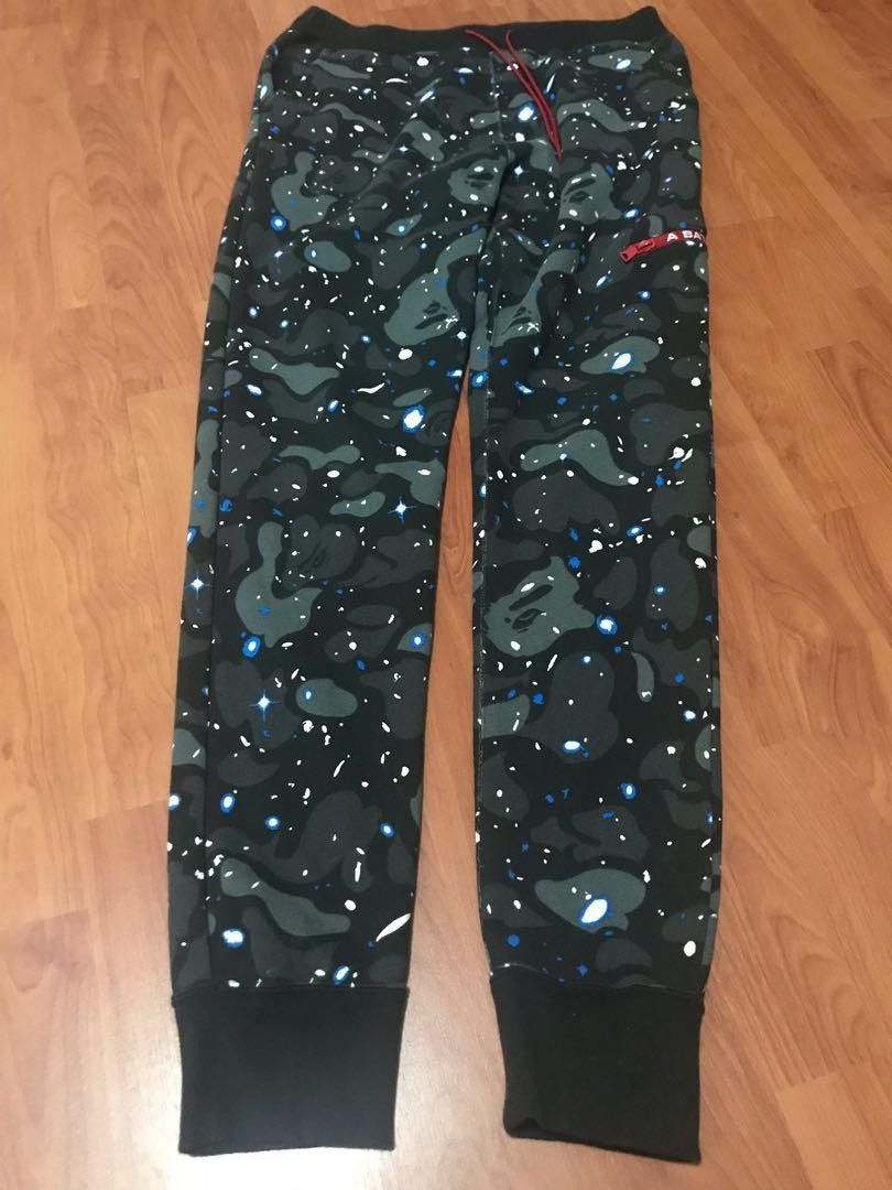 Bape space camo sweatpants 2025