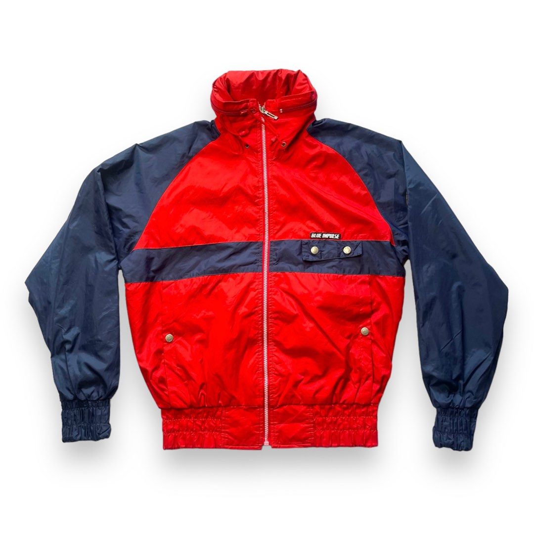 BLUE IMPULSE MIZUNO TWO TONES NYLON JACKET Men s Fashion Coats Jackets and Outerwear on Carousell