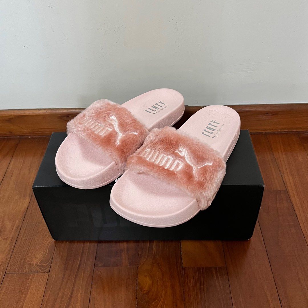 Fenty x puma fur slides sale