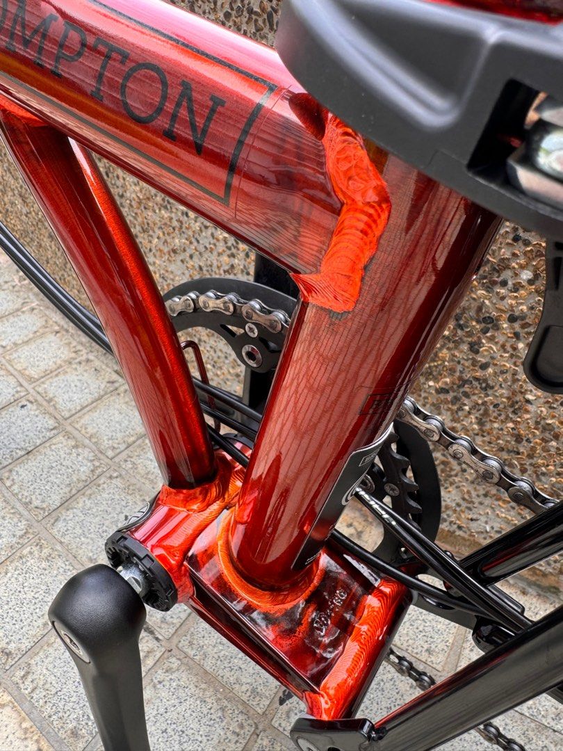Brompton red lacquer hot sale