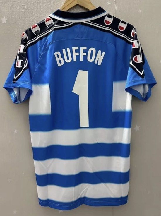 BUFFON RETRO JERSEY 1999 00 HOME KIT