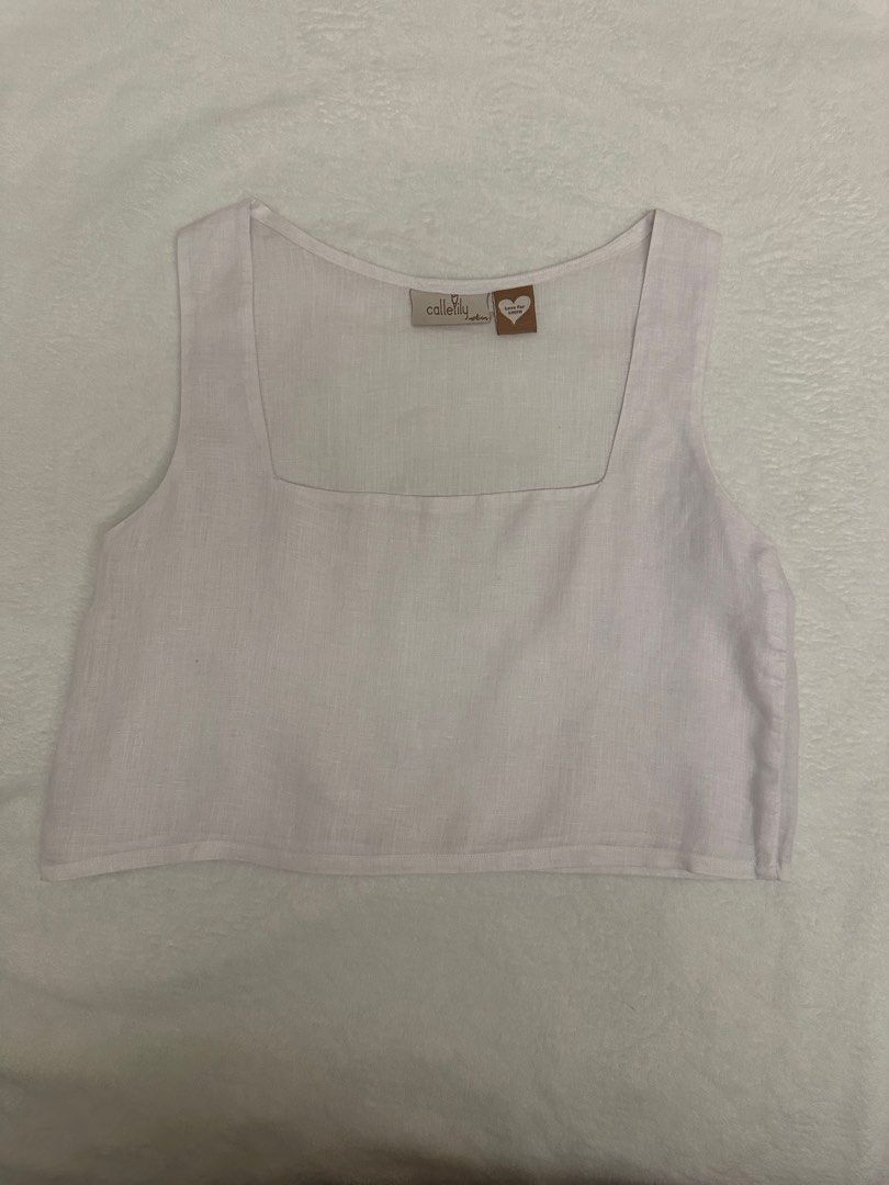 CALLELILY Linen Top (Category: Sleeveless) located in Quezon City. Submitted by lovedbyjulianne (Listing ID 1315824844, Image 1). Description: .