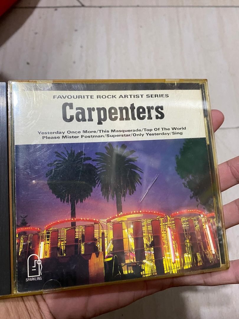 Carpenters Vintage CD (Category: CDs & DVDs) located in Pasig City. Submitted by bootsoftravel_ph (Listing ID 1315770259, Image 1). Description: Carpenters Vintage CD Price 1,500 Antiques & Collectibles Can do meetups; Pasig, Mandaluyong, Marikina, Manila, Taguig, Taytay, Cainta *Could also do shipping(lalamove) Jrs. Lbc .
